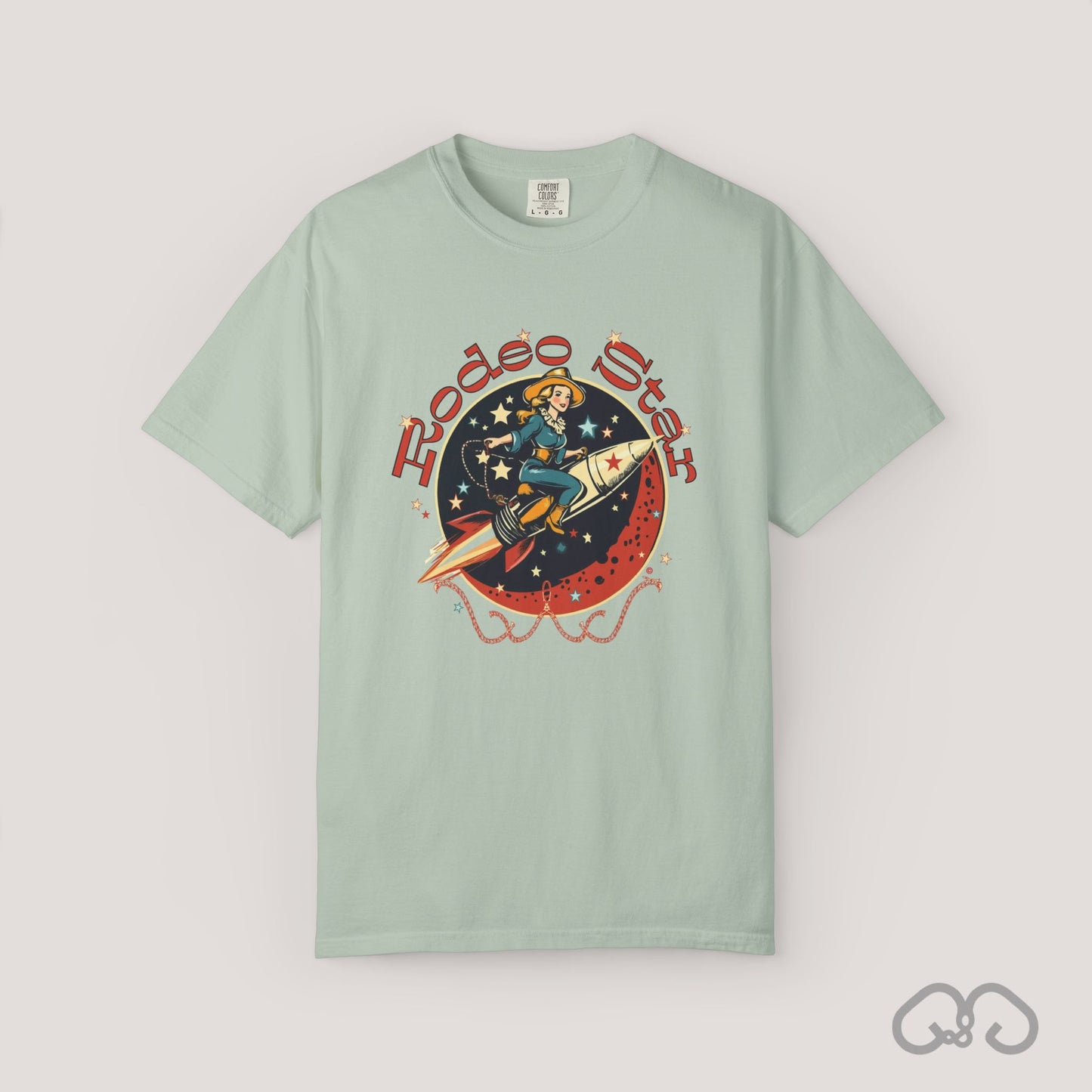 Rodeo Star Vintage T-Shirt - Americana 50's Kitch Alien Highway Route 66 Trendy 100% Cotton Stylish