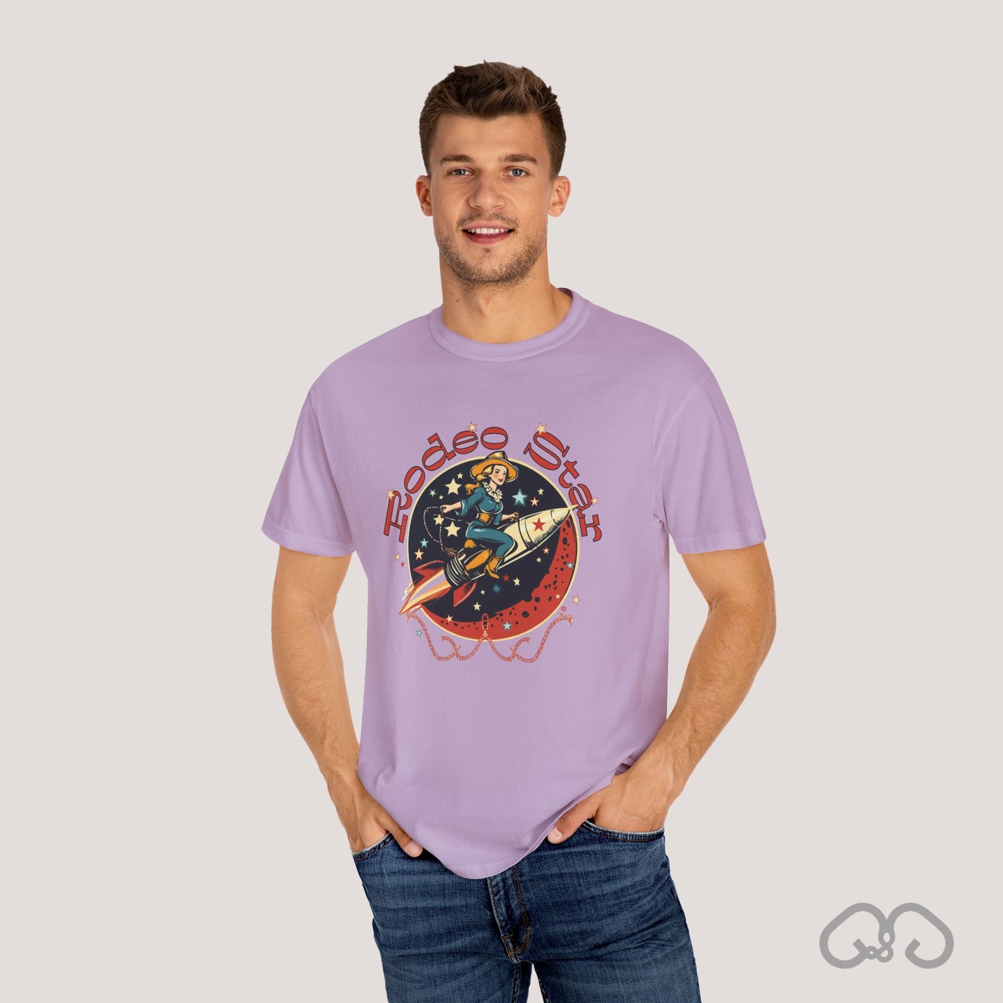 Rodeo Star Vintage T-Shirt - Americana 50's Kitch Alien Highway Route 66 Trendy 100% Cotton Stylish