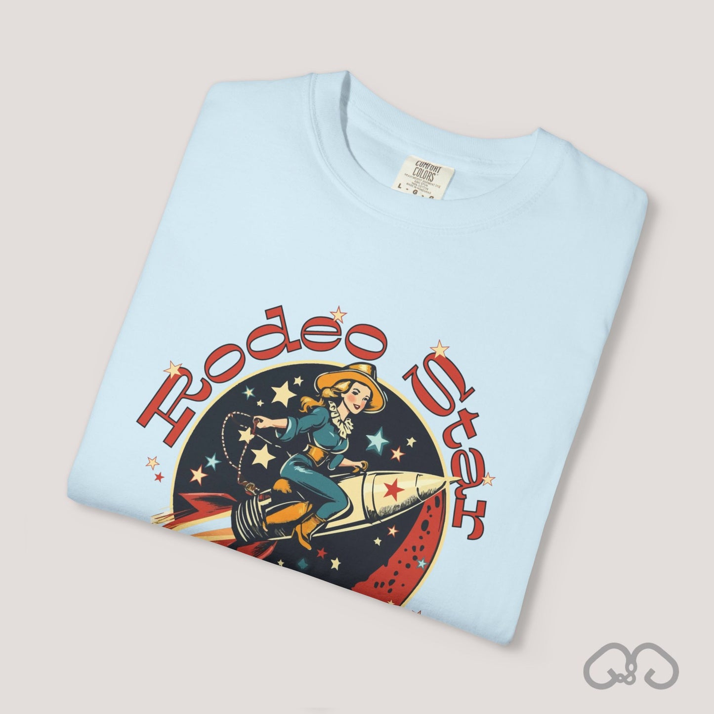 Rodeo Star Vintage T-Shirt - Americana 50's Kitch Alien Highway Route 66 Trendy 100% Cotton Stylish