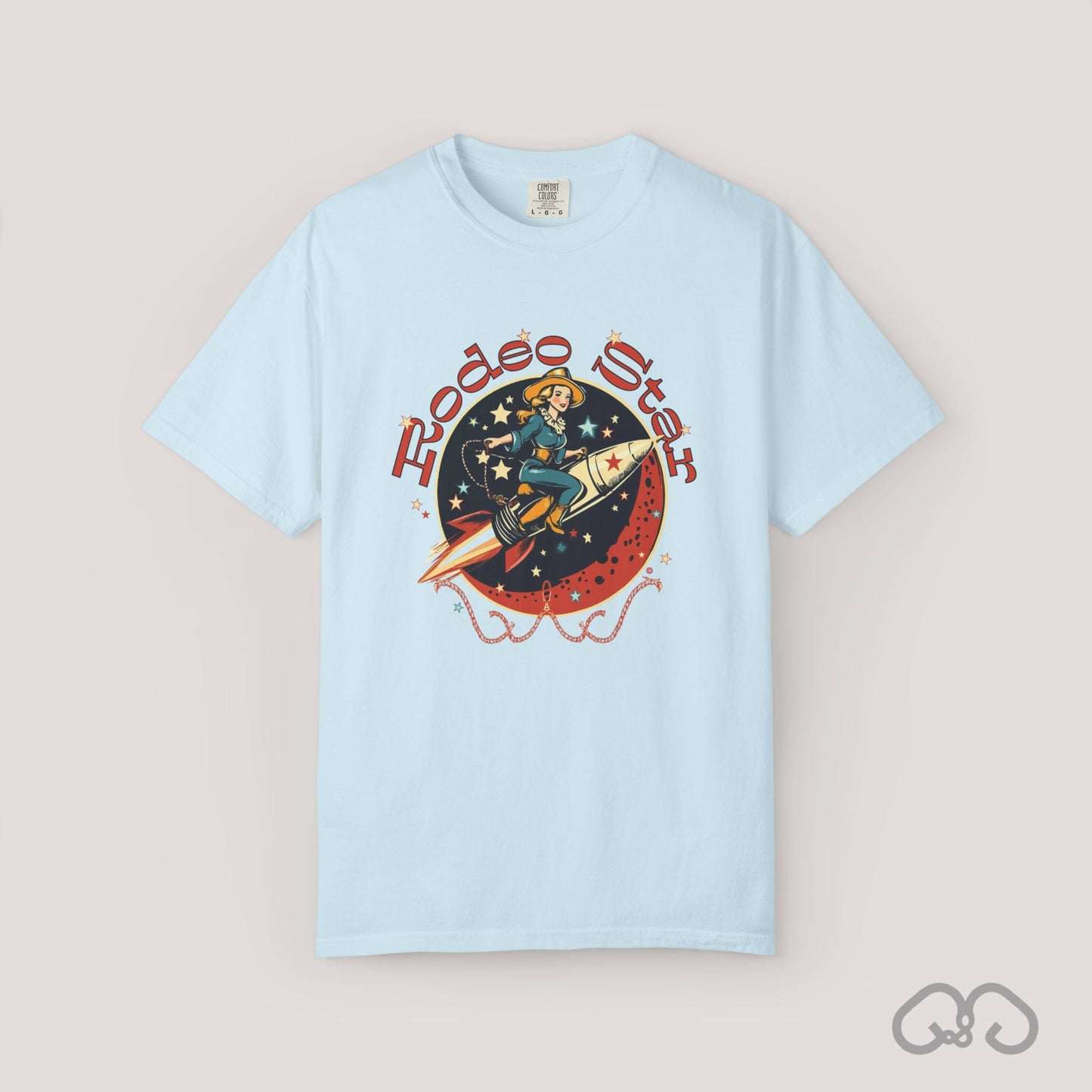 Rodeo Star Vintage T-Shirt - Americana 50's Kitch Alien Highway Route 66 Trendy 100% Cotton Stylish