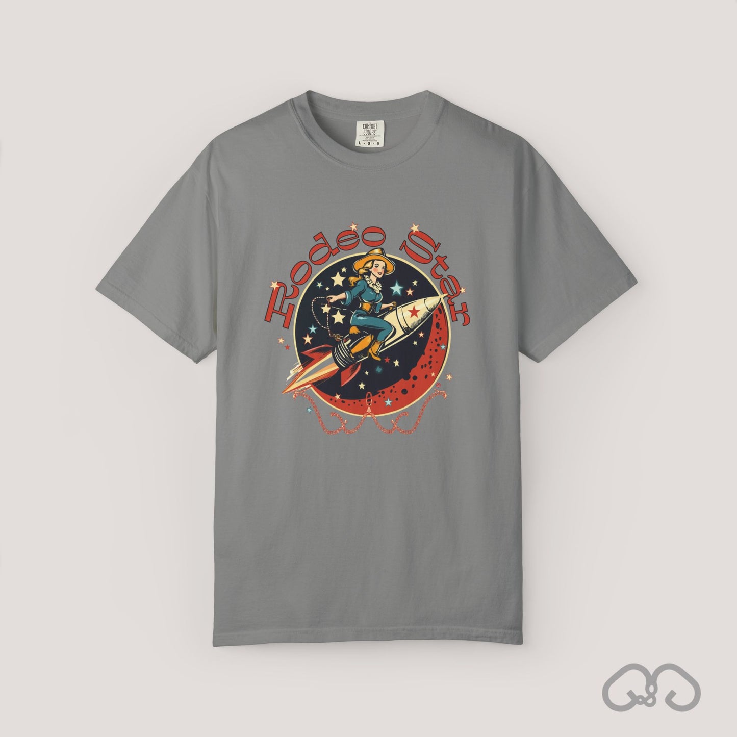 Rodeo Star Vintage T-Shirt - Americana 50's Kitch Alien Highway Route 66 Trendy 100% Cotton Stylish