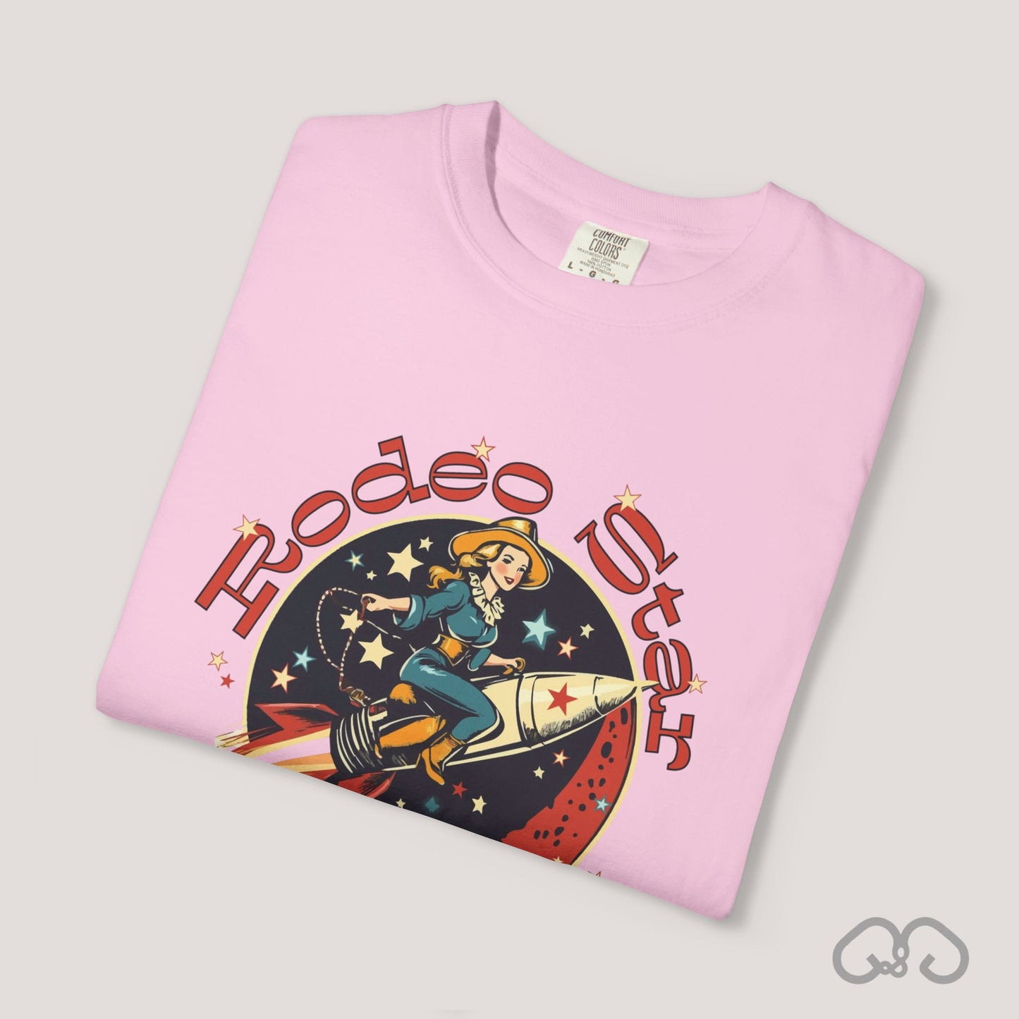 Rodeo Star Vintage T-Shirt - Americana 50's Kitch Alien Highway Route 66 Trendy 100% Cotton Stylish