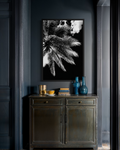 GG1205 - Palm Frond Black White Digital Fine Art Modern Botanical Print