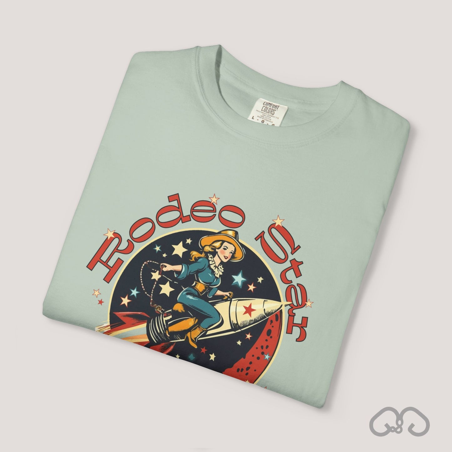 Rodeo Star Vintage T-Shirt - Americana 50's Kitch Alien Highway Route 66 Trendy 100% Cotton Stylish