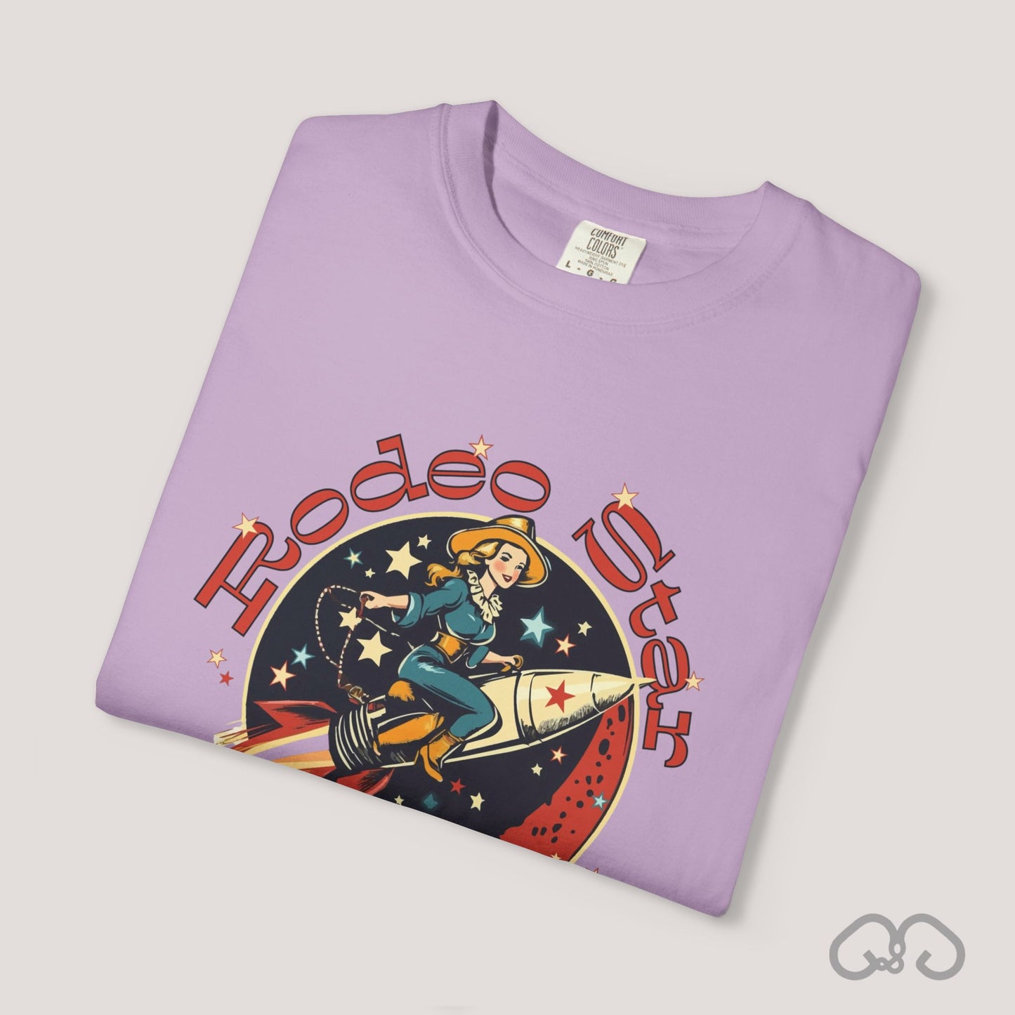 Rodeo Star Vintage T-Shirt - Americana 50's Kitch Alien Highway Route 66 Trendy 100% Cotton Stylish